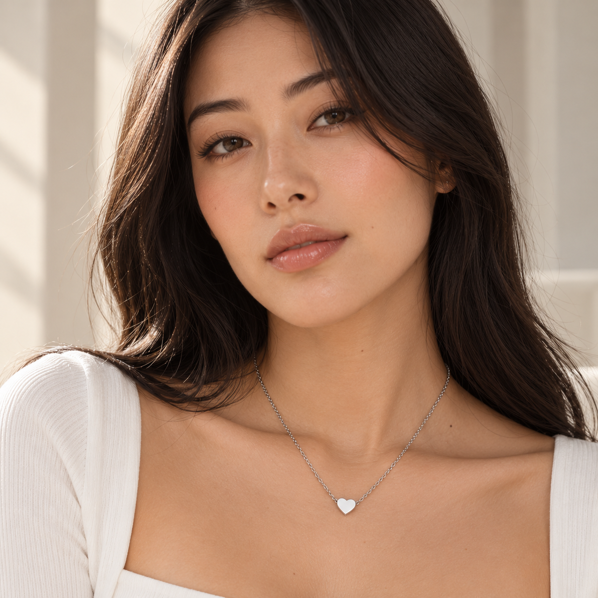 Amara Heart Necklace - view 3