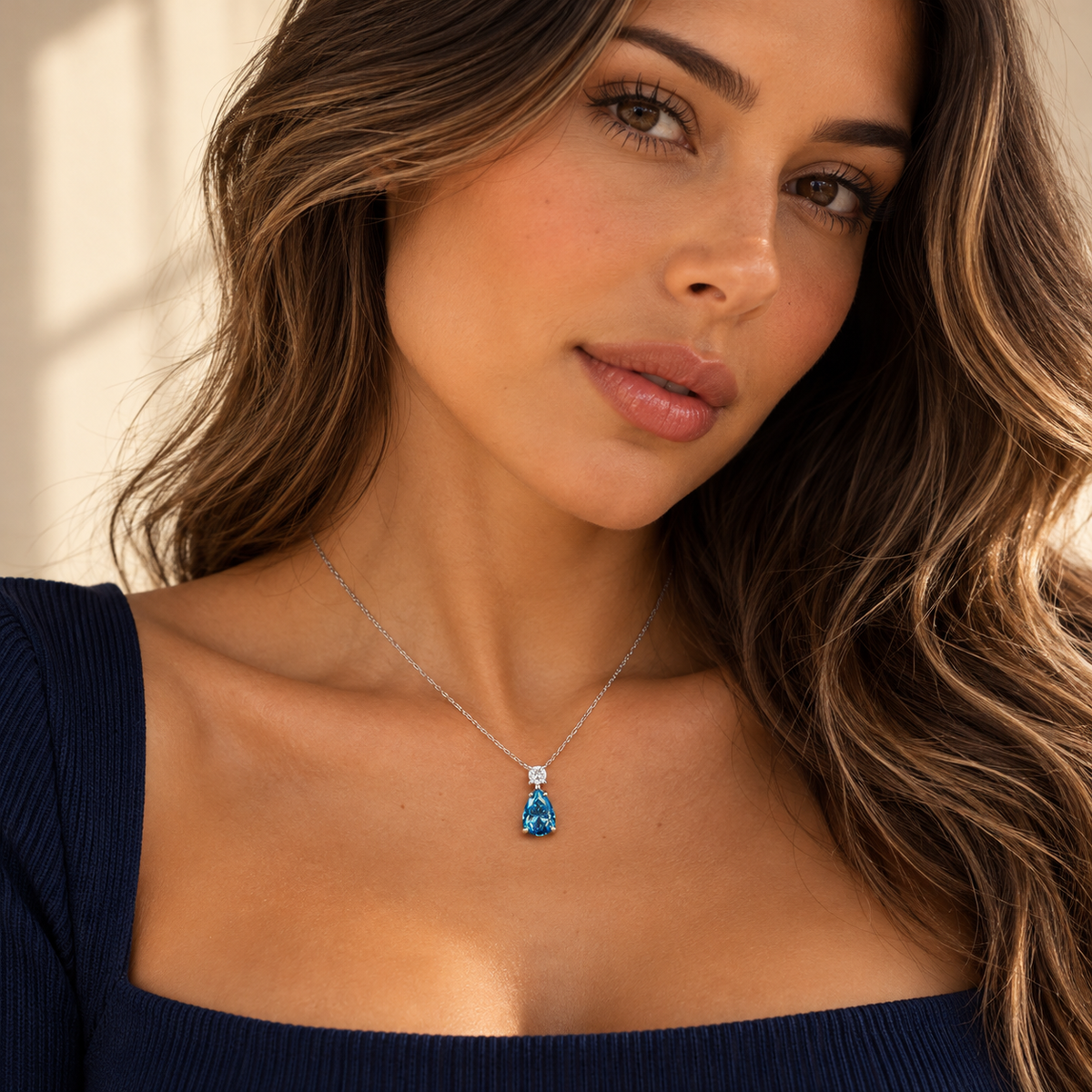 Marina Pear Drop Necklace