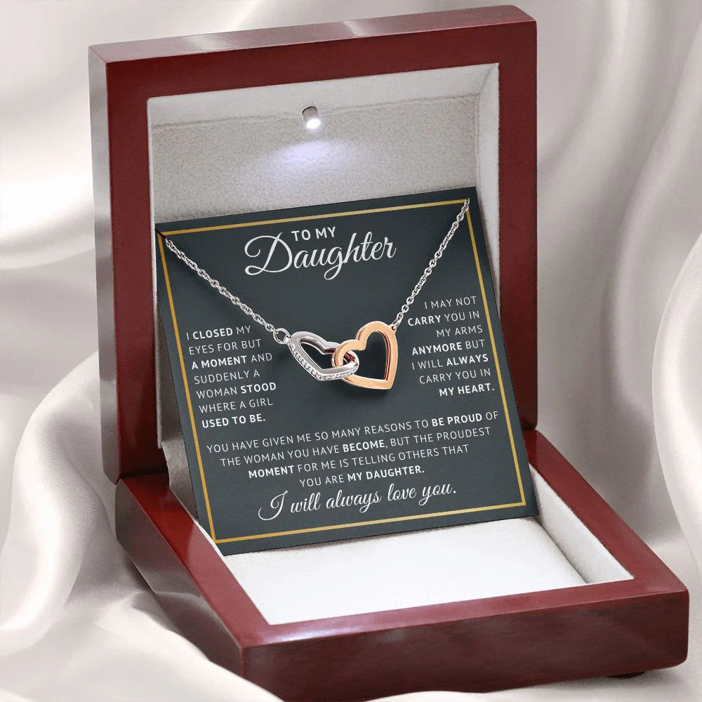 Amour double heart necklace gift set - view 2