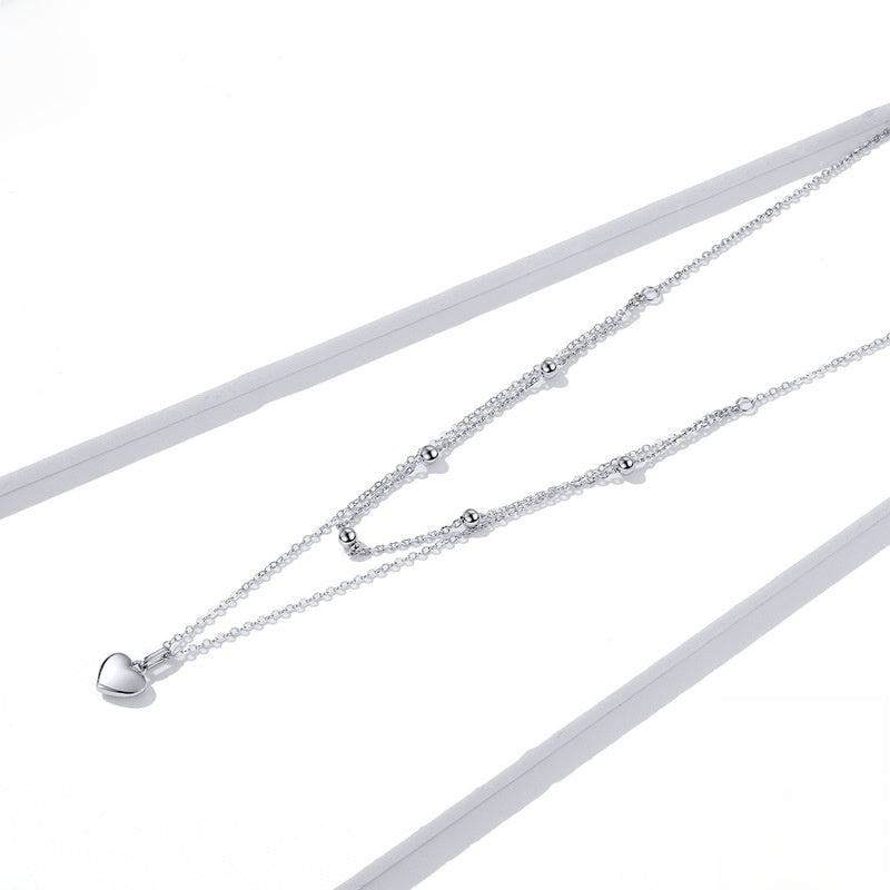 Duet Layered Heart Necklace